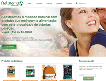 Tablet Screenshot of naturama.com.br